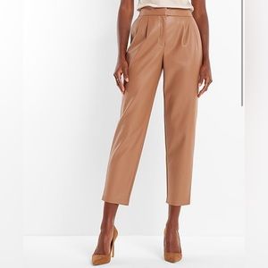 Express Pleated Faux Leather Pants (size 12)